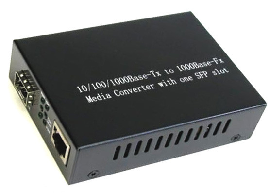 تبدیل رسانه اترنت سریع 1000 مگابیت بر ثانیه با 1 اسلات SFP و 1 پورت اترنت
