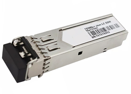 ماژول SFP دوبلکس 1310 نانومتری 2 کیلومتر 155 متری، فرستنده گیرنده SFP چند حالته LC DDM