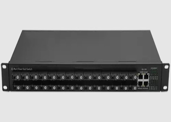 سوئیچ اترنت فیبر 1U نوع SFP با 28 10/100FX + 4 10/100/1000BASE-T(X)