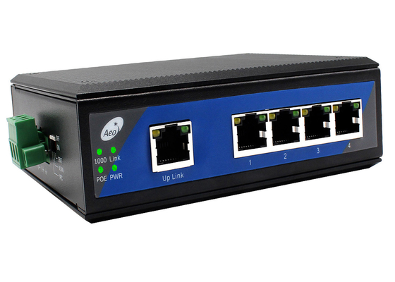درجه حرارت سوئیچ صنعتی POE Ethernet -40-85°C VLAN IPC 250M