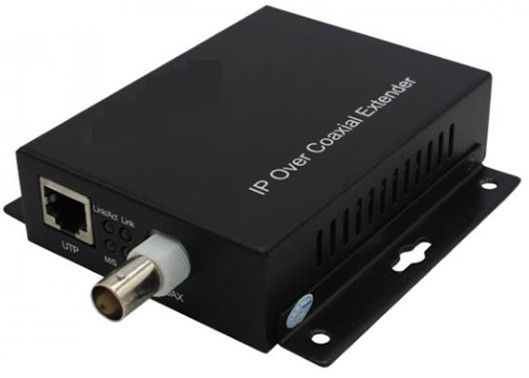 PoE + Ethernet over Coax (EOC) کنورتر 10/100mbps 1.5km 1 BNC و 1 پورت Ethernet