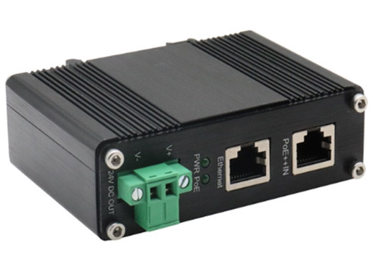 دین ریل صنعتی گیگابیت POE Injector 802.3bt 95W PoE Splitter 24VDC