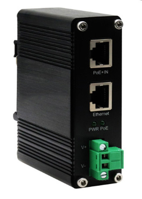 DIN-Rail Industrial 802.3bt گیگابیت PoE++ Splitter ولتاژ خروجی 24VDC