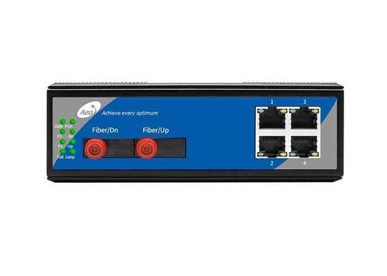IEEE802.3 10/100 مگابیت بر ثانیه فیبر اترنت سوئیچ 4 پورت
