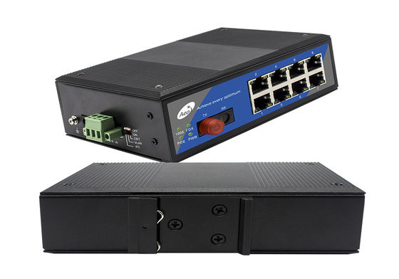1 فیبر بندر فیبر POE سوئیچ ، IEEE 802.3af / در POE شبکه سوئیچ 8 پورت