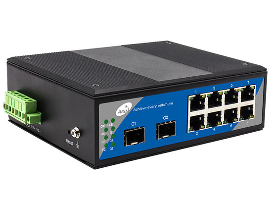 سوئیچ مدیریت شده SFP POE گیگابیتی 8 POE اترنت 2 پورت SFP