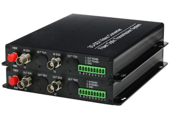 مبدل 2CH 3G SDI HD SDI به فیبر نوری 2 پورت نوری BNC 1