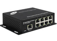 مذاکره خودکار 8 Port POE Switch IPC Extender 250m پشتیبانی VLAN