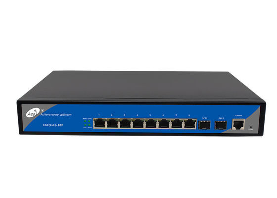 اسلات IPF 8 Port Gigabit Switch 8 POE Port 2 SFP