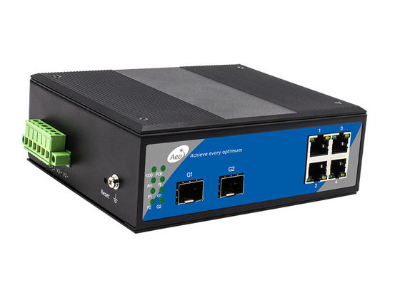 10/100 / 1000M سوئیچ اترنت صنعتی غیرقابل کنترل 4 پورت SFP POE 2