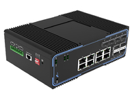 سوئیچ فیبر SFP مدیریت شده IP40 با 8 پورت اترنت 10/100/1000Mbps