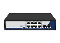 8 پورت 10/100Mbps سوئیچ اترنت PoE پشتیبانی از PoE Watchdog VLAN با 2 پورت Uplink