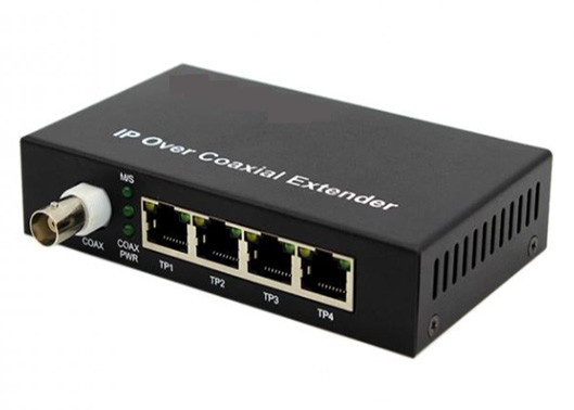 10/100Mbps POE بیش از تبدیل EOC کواکسی 2KM با 1 BNC و 4 پورت های اترنت POE
