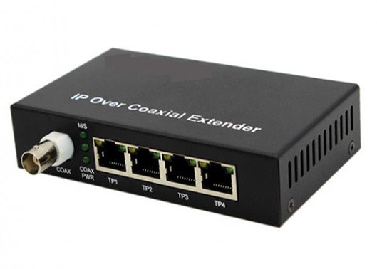10/100Mbps IP بیش از کشنده کواکسیال 2KM با 1 BNC و 4 پورت اترنت