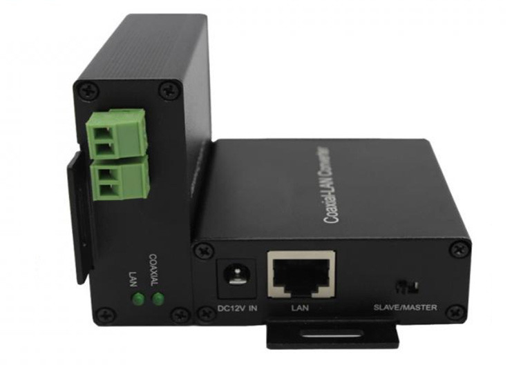 10/100Mbps اترنات از طریق تبدیل کواکسی 1 * UTP + 2 * 2 سیم پورت اترنات به جفت کواکسی / پیچ