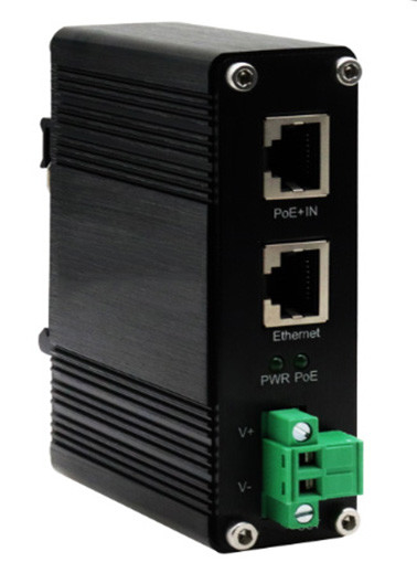 DIN-Rail Industrial 802.3bt گیگابیت PoE++ Splitter ولتاژ خروجی 24VDC