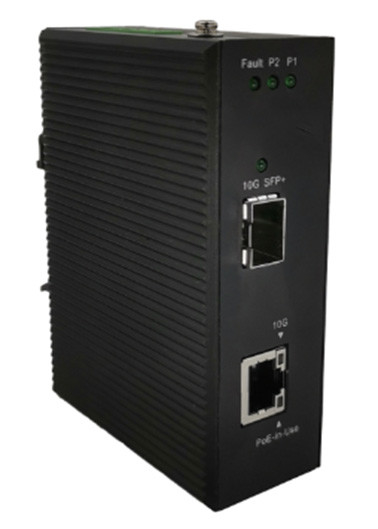 صنعت 802.3bt 90W 10G PoE Media Converter نوع پردازش ذخیره سازی و انتقال