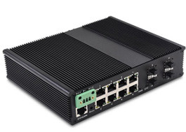 12-دوازده بندر مدیریت شده سوئیچ Ethernet صنعتی با 8 10/100/1000Base-T (((X) پورت و 4 10G SFP Slot + 1 پورت کنسول