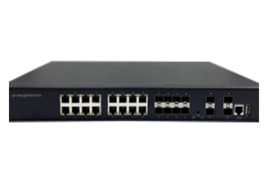 سوئیچ 10G مدیریت شده فیبر اترنات با 4 پورت 1G / 10G SFP + و 16 پورت 1000Mbps اترنات + 8 پورت 1000Mbps SFP