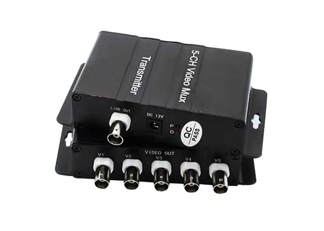 5 کانال BNC Video Multiplexer 4 پورت 1ch RS485 برای دوربین های آنالوگ