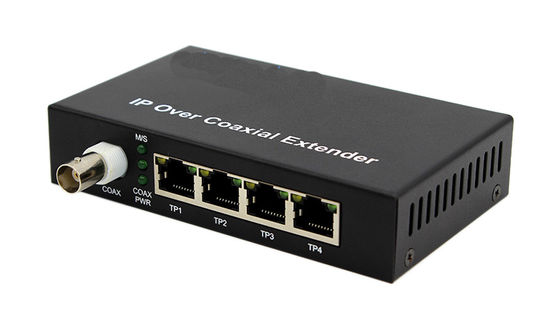 10 / 100M PoE از طریق Ethernet Coaxial Extender و POE از طریق Coax 4 پورت های Ethernet 1 BNC