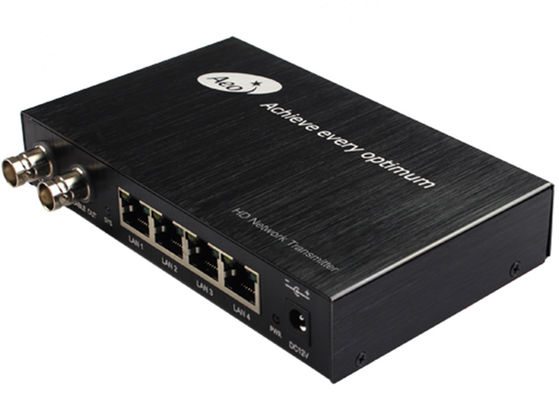 4 POE 2 BNC Port Coax to Ethernet Media Converter